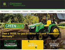 Tablet Screenshot of greenwayequipment.com